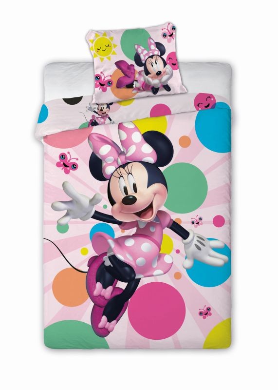 Povlečení Minnie motýlci 140/200, 70/90