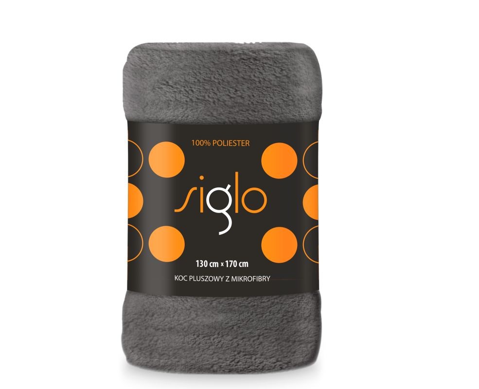 Deka mikroplyš super soft tmavě šedá 130/170