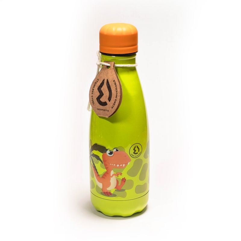 Dětská nerezová Termo láhev na pití Dino 350 ml