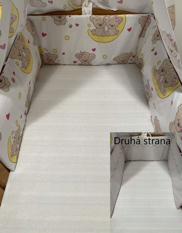 Mantinel do postýlky Medvídci hnědá 195/28