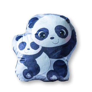 Tvarovaný mikroplyšový polštářek Panda